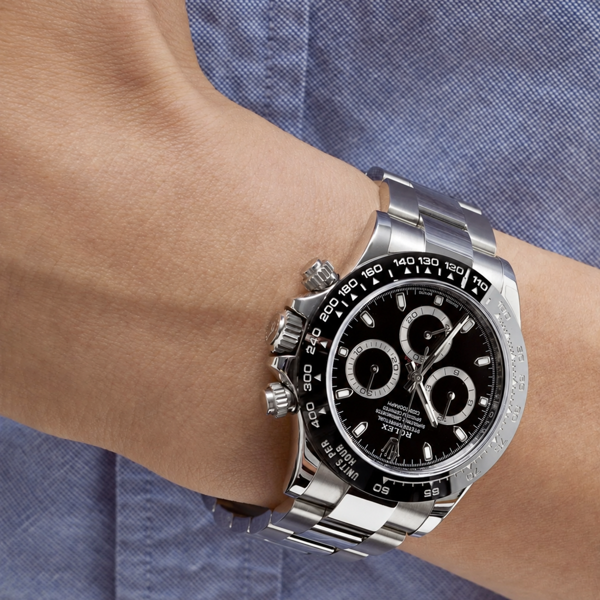 Daytona Cosmographe Fond Noir Montre Pour Homme