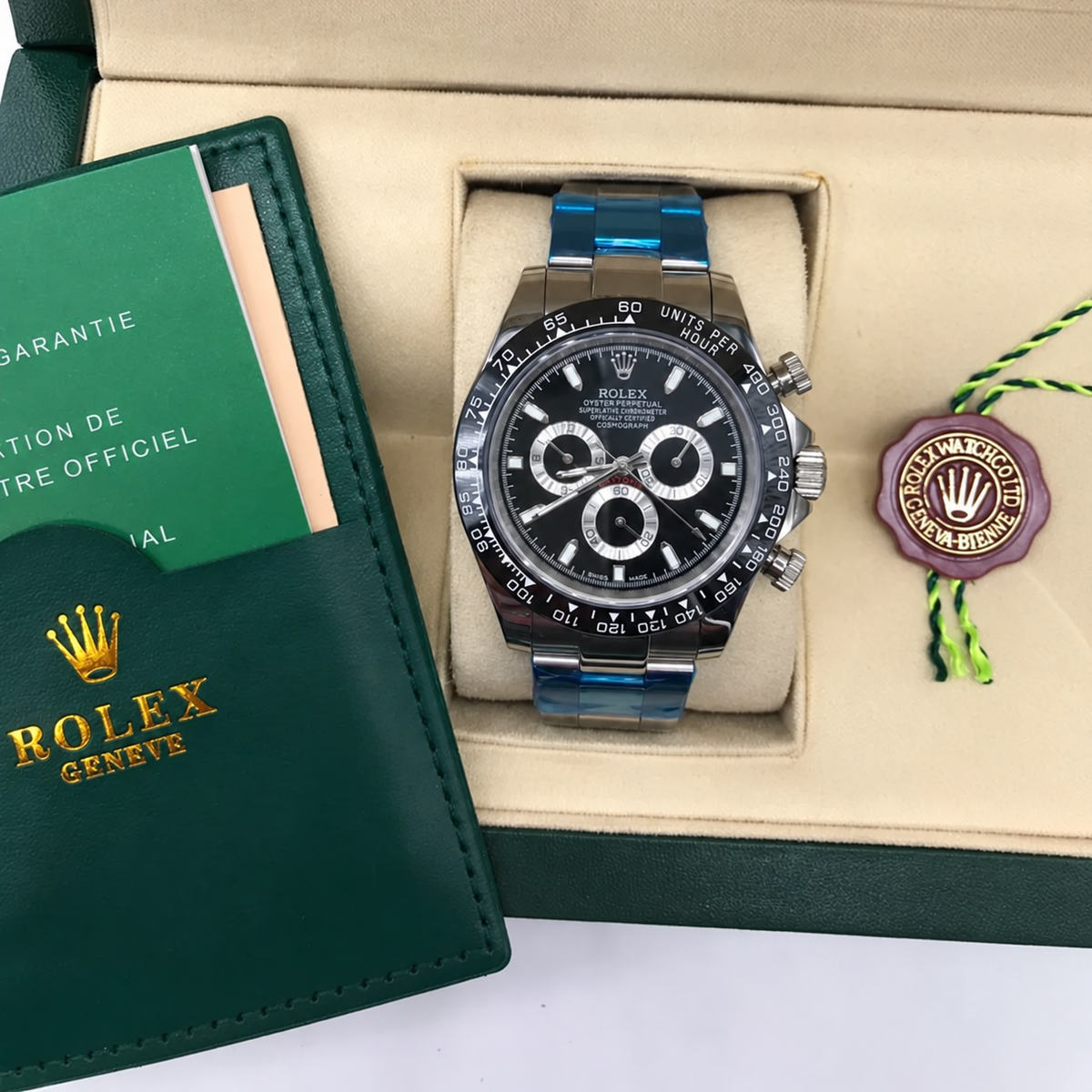 Daytona Cosmographe Fond Noir Montre Pour Homme