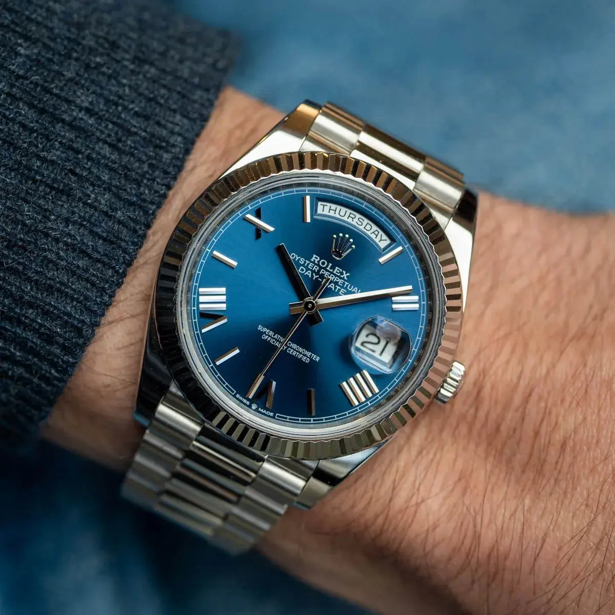Rolex Day-Date BLEU