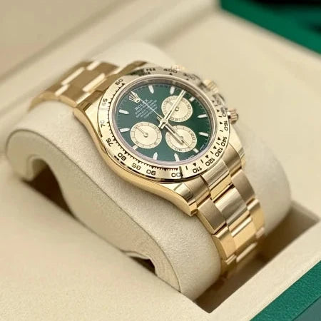 Rolex Cosmograph Daytona Yellow Gold Green Dial