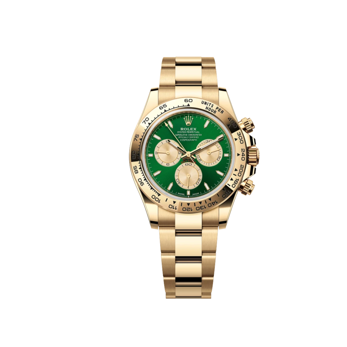 Rolex Cosmograph Daytona Yellow Gold Green Dial