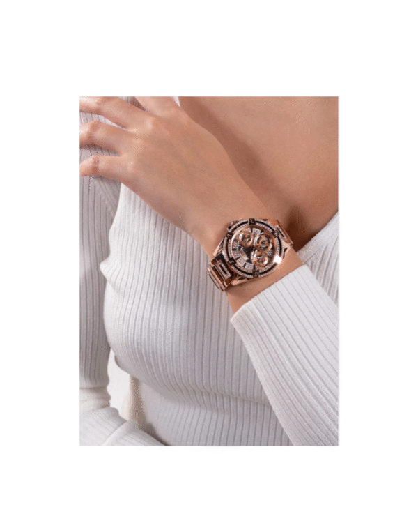 GUESS Ladies Rose Gold Tone Multi-function Watch Ref : Gw0464L3