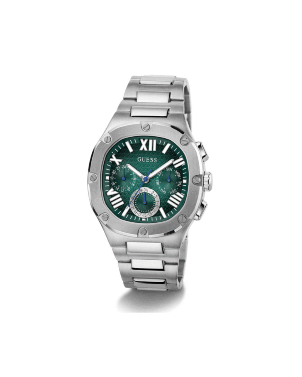 Design sans titre (75) GUESS Mens Silver Tone Multi-function Watch Ref : GW0572G6