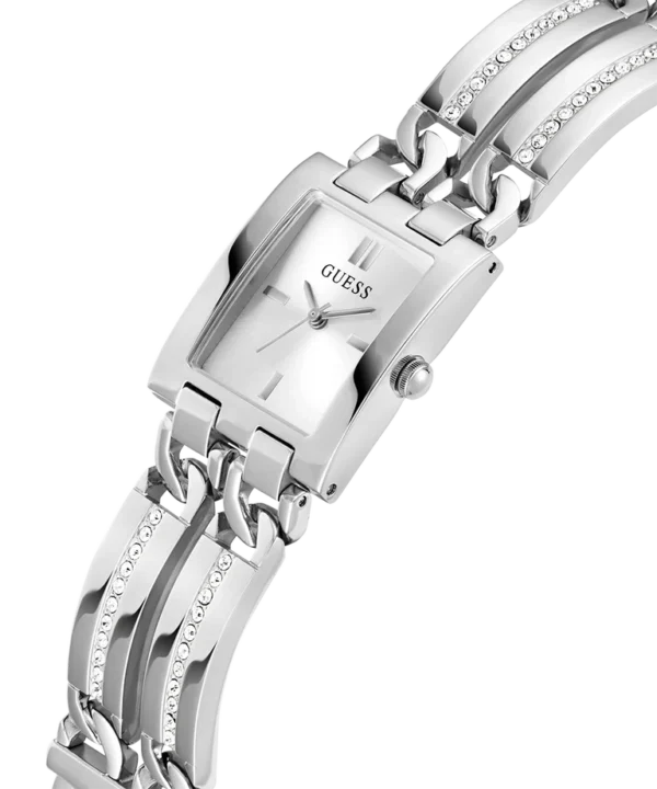 GW0668L1_E (1) GUESS Ladies Silver Tone Analog Watch GW0668L1