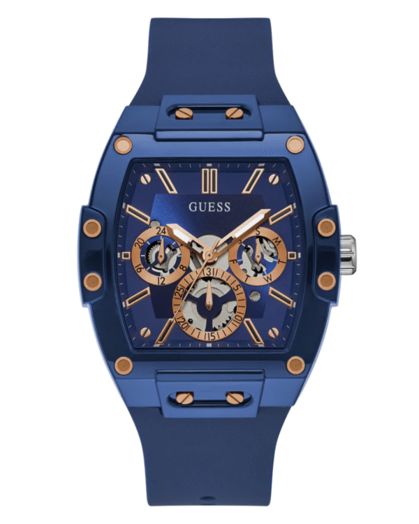 La montre GUESS GW0668L2 pour femme, issue de la collection Mod ID, combine élégance contemporaine et fonctionnalité raffinée. - 2025-05-31T182632.723 GUESS Mens Blue Multi-function Watch GW0203G7