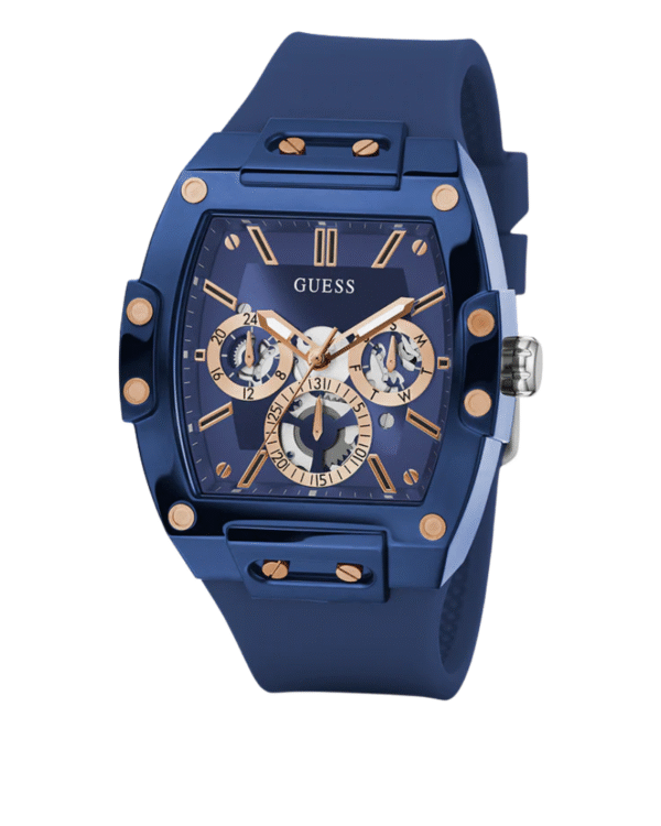 La montre GUESS GW0668L2 pour femme, issue de la collection Mod ID, combine élégance contemporaine et fonctionnalité raffinée. - 2025-05-31T182727.444 GUESS Mens Blue Multi-function Watch GW0203G7