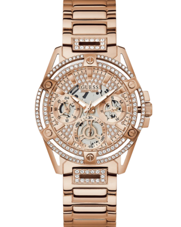 GUESS Ladies Rose Gold Tone Multi-function Watch Ref : Gw0464L3