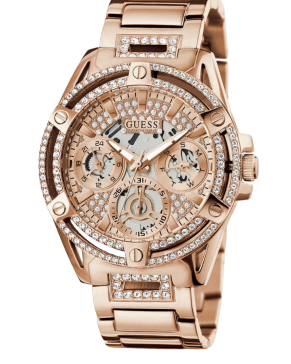 GUESS Ladies Rose Gold Tone Multi-function Watch Ref : Gw0464L3