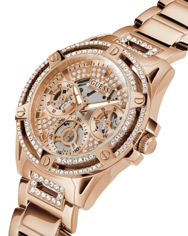 GUESS Ladies Rose Gold Tone Multi-function Watch Ref : Gw0464L3