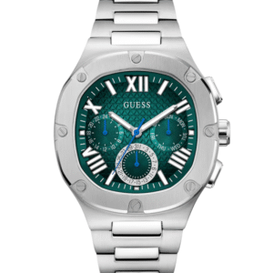 GUESS Mens Silver Tone Multi-function Watch Ref : GW0572G6