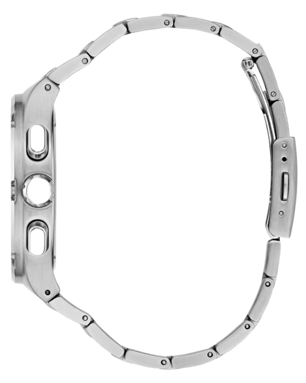 La montre GUESS GW0668L2 pour femme, issue de la collection Mod ID, combine élégance contemporaine et fonctionnalité raffinée. - 2025-06-26T060516.784 GUESS Mens Silver Tone Multi-function Watch Ref : GW0572G6