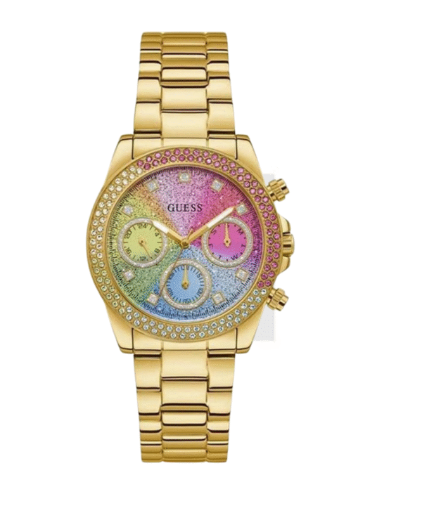 La montre GUESS GW0668L2 pour femme, issue de la collection Mod ID, combine élégance contemporaine et fonctionnalité raffinée. - 2025-07-03T191155.816 Montre GUESS pour femme, GW0483L4