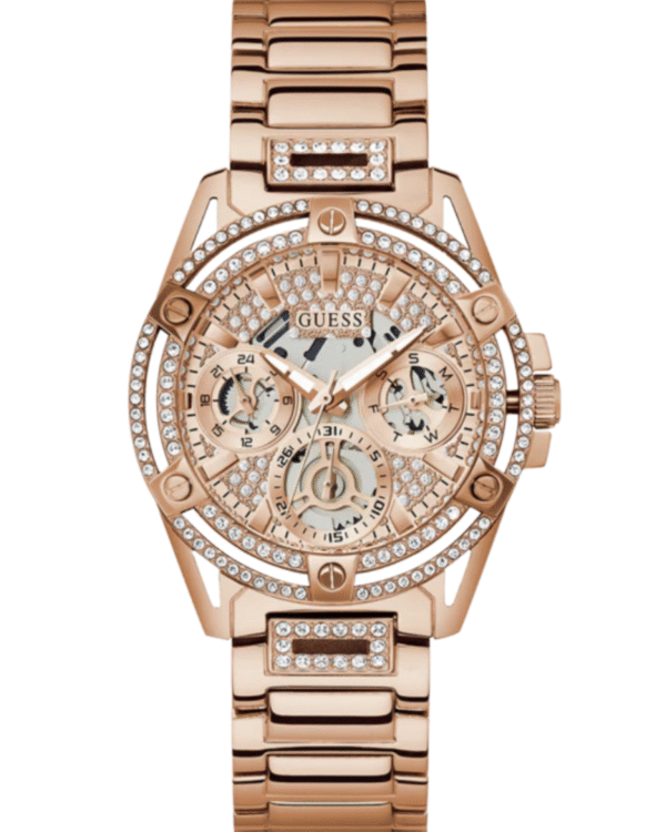 GUESS Ladies Rose Gold Tone Multi-function Watch Ref : Gw0464L3