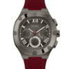 GUESS Mens Burgundy Gunmetal Multi-function Watch GW0571G4