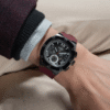 GUESS Mens Burgundy Gunmetal Multi-function Watch GW0571G4