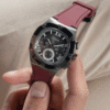 GUESS Mens Burgundy Gunmetal Multi-function Watch GW0571G4