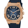 GUESS Mens Burgundy Gunmetal Multi-function Watch GW0571G2