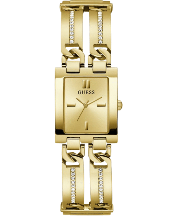 La montre GUESS GW0668L2 pour femme, issue de la collection Mod ID, combine élégance contemporaine et fonctionnalité raffinée. (64) GUESS Ladies Gold Tone Analog Watch, GW0668L2