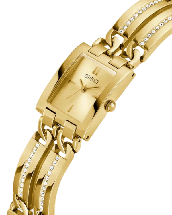 La montre GUESS GW0668L2 pour femme, issue de la collection Mod ID, combine élégance contemporaine et fonctionnalité raffinée. (65) GUESS Ladies Gold Tone Analog Watch, GW0668L2