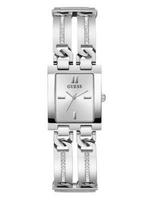 GUESS Ladies Silver Tone Analog Watch GW0668L1