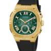 GUESS Mens Burgundy Gunmetal Multi-function Watch GW0571G3