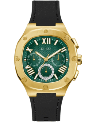 GUESS Mens Burgundy Gunmetal Multi-function Watch GW0571G3