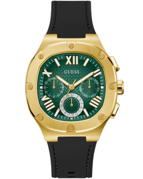La montre GUESS GW0668L2 pour femme, issue de la collection Mod ID, combine élégance contemporaine et fonctionnalité raffinée. (74) GUESS Mens Burgundy Gunmetal Multi-function Watch GW0571G3