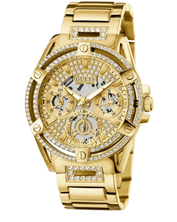 La montre GUESS GW0668L2 pour femme, issue de la collection Mod ID, combine élégance contemporaine et fonctionnalité raffinée. - 2025-06-02T085626.254 Guess GW0464L2 Ladies Queen Gold Watch