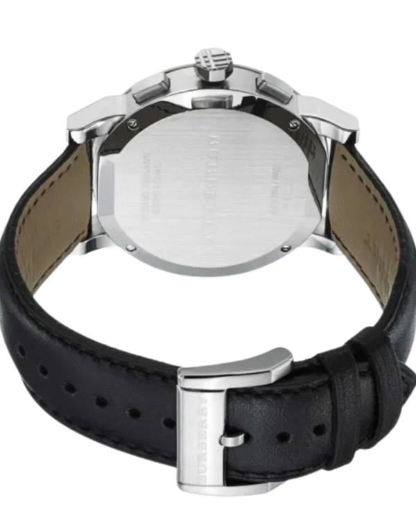 La montre GUESS GW0668L2 pour femme, issue de la collection Mod ID, combine élégance contemporaine et fonctionnalité raffinée. - 2025-06-06T082754.597 Burberry Mens City BU9356 Men's Black Chronograph Silver 42mm Watch