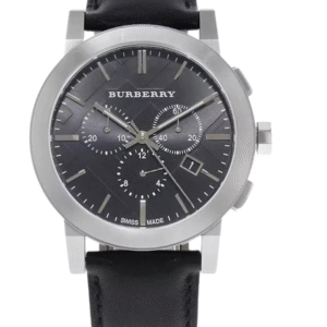 Burberry Mens City BU9356 Men's Black Chronograph Silver 42mm Watch