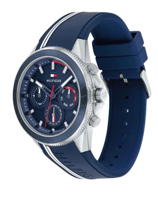 La montre GUESS GW0668L2 pour femme, issue de la collection Mod ID, combine élégance contemporaine et fonctionnalité raffinée. - 2025-06-08T223355.307 Montre Tommy Hilfiger Aiden 1791859 – Homme Chronographe Sport Bleu