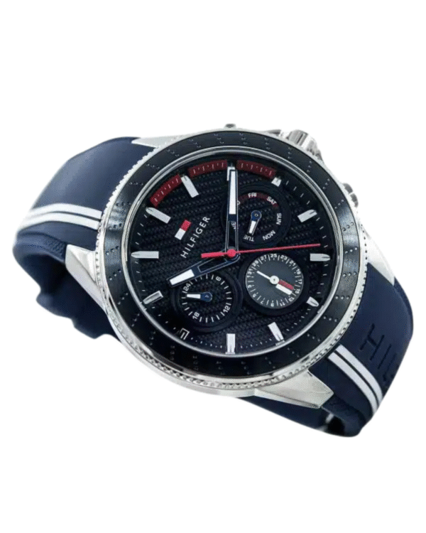 La montre GUESS GW0668L2 pour femme, issue de la collection Mod ID, combine élégance contemporaine et fonctionnalité raffinée. - 2025-06-08T223907.140 Montre Tommy Hilfiger Aiden 1791859 – Homme Chronographe Sport Bleu