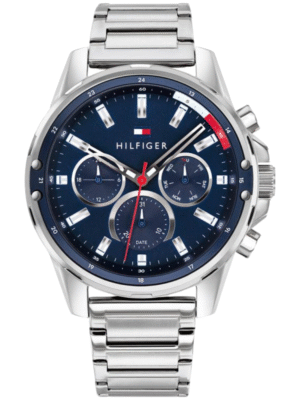 Montre Homme Tommy Hilfiger Mason 1791788 – Acier Inoxydable Bleu Multifonction