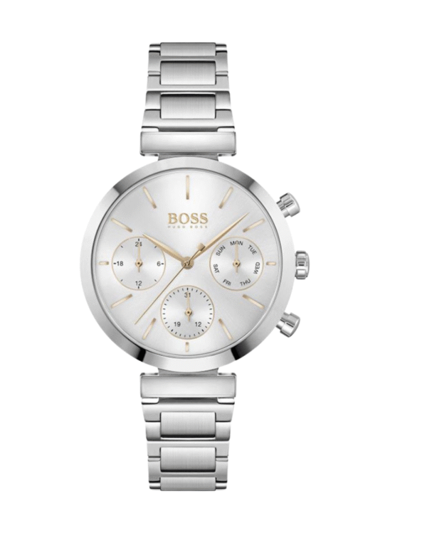La montre GUESS GW0668L2 pour femme, issue de la collection Mod ID, combine élégance contemporaine et fonctionnalité raffinée. - 2025-06-15T031449.933 Montre Hugo Boss Flawless 1502530 pour femme