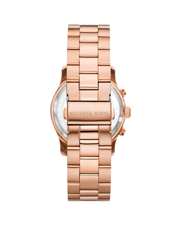 La montre GUESS GW0668L2 pour femme, issue de la collection Mod ID, combine élégance contemporaine et fonctionnalité raffinée. - 2025-06-16T031115.049 Montre Chronographe Michael Kors MK7324 – Collection Runway – Or Rose– 38 mm