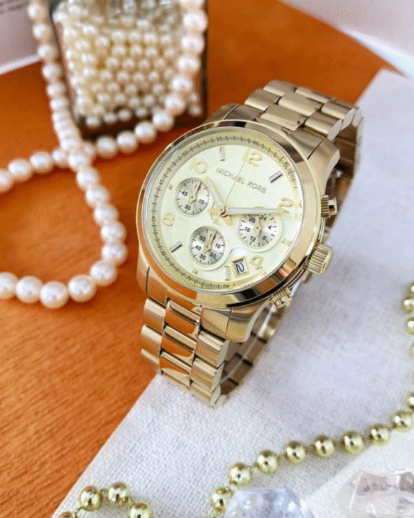 Montre Chronographe Michael Kors MK7323 – Collection Runway – Acier Doré – 38 mm