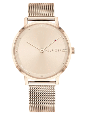 Montre Tommy Hilfiger Pippa 1782150 en maille milanaise or Ros Pour Femme