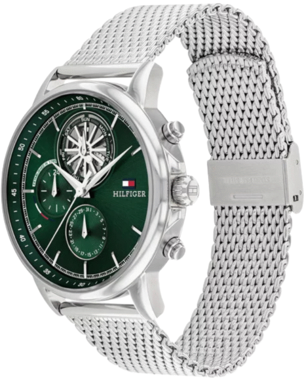 La montre GUESS GW0668L2 pour femme, issue de la collection Mod ID, combine élégance contemporaine et fonctionnalité raffinée. - 2025-06-20T024047.866 Montre Tommy Hilfiger Homme en Acier Argenté – 1710608
