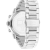 Montre chronographe Tommy Hilfiger Troy pour homme avec cadran gris et bracelet en acier argenté - 1792106