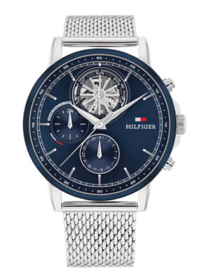 Montre Homme Tommy Hilfiger 7205635 – Bracelet Acier Inoxydable Argent, 44 mm