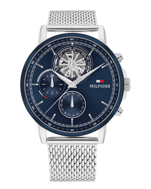 Montre Homme Tommy Hilfiger 7205635 – Bracelet Acier Inoxydable Argent, 44 mm