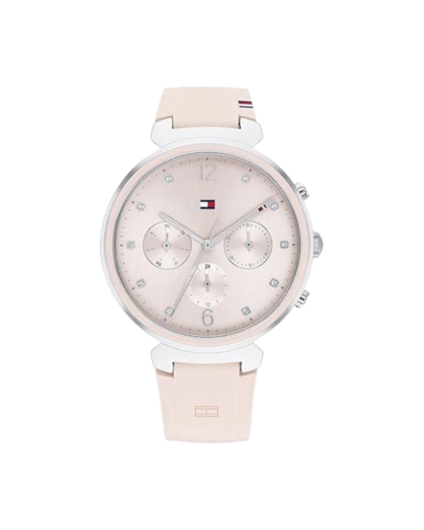 La montre GUESS GW0668L2 pour femme, issue de la collection Mod ID, combine élégance contemporaine et fonctionnalité raffinée. - 2025-06-21T190454.708 Tommy Hilfiger IVY 1782343 – Montre Femme Quartz 38 mm Acier Inox & Silicone Rose