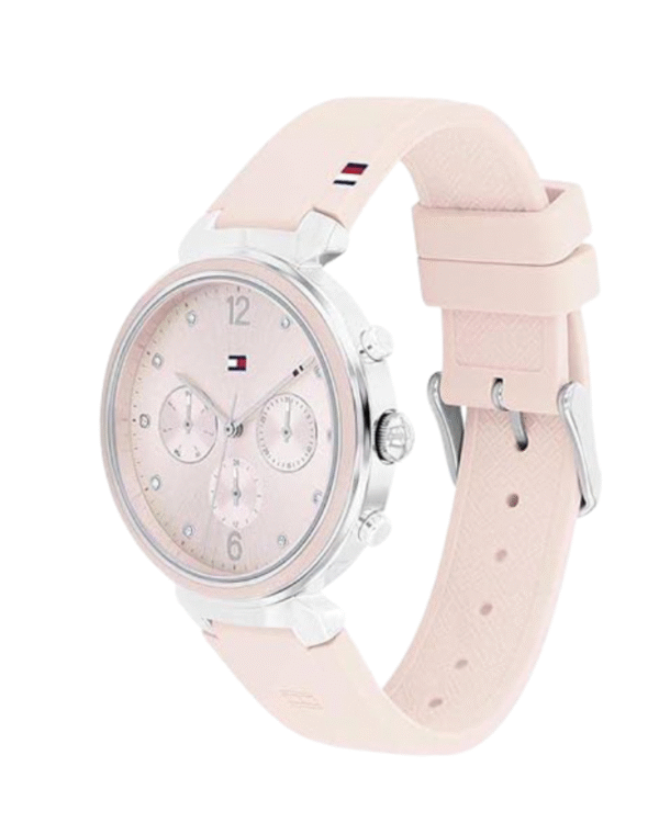 La montre GUESS GW0668L2 pour femme, issue de la collection Mod ID, combine élégance contemporaine et fonctionnalité raffinée. - 2025-06-21T190538.686 Tommy Hilfiger IVY 1782343 – Montre Femme Quartz 38 mm Acier Inox & Silicone Rose