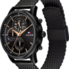 Montre Homme Tommy Hilfiger Stewart 1710610 – Acier Noir 44 mm Multifonction Quartz