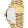 Montre Homme Tommy Hilfiger Jordan 1792093 – Chronographe Cadran Vert & Maille Dorée 43 mm