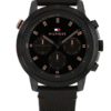 Montre Homme Tommy Hilfiger Aiden 1792110 – Cadran Noir & Bracelet Cuir 46 mm