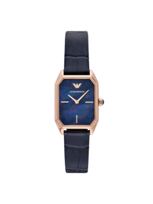Montre Femme Emporio Armani Gioia AR11426 – Acier Or Rose & Cadran Nacre Bleu 24 mm
