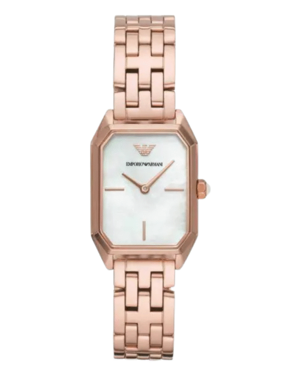 La montre GUESS GW0668L2 pour femme, issue de la collection Mod ID, combine élégance contemporaine et fonctionnalité raffinée. - 2025-06-24T070733.043 Montre Femme Emporio Armani AR11147 – Retro Acier Or Rose & Nacre 24 mm