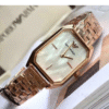 Montre Femme Emporio Armani AR11147 – Retro Acier Or Rose & Nacre 24 mm