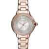 Emporio Armani AR11633 – Montre Femme 32 mm acier or rose, cadran argenté cristaux